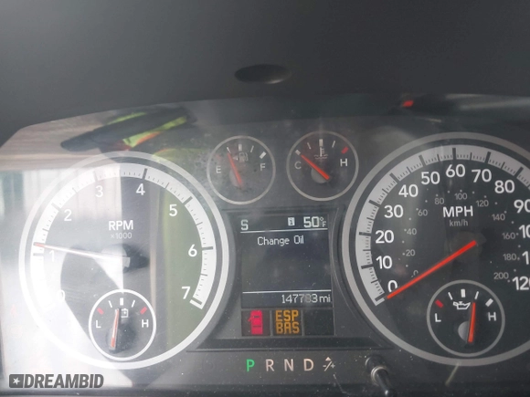 2010 Dodge Ram 1500 Sport with VIN 1D7RV1CT1AS210154, listed as a IAAI auction lot 41949799 with 147,783 mi miles. Bid and sale history available at carsss.com. Image 7.
