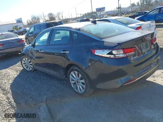 2018 Kia Optima S with VIN 5XXGT4L35JG202142, listed as a IAAI auction lot 41630240 with 94,335 mi miles. Bid and sale history available at carsss.com. Image 3.