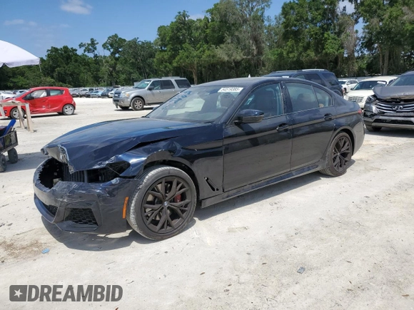 2023 BMW 5 Series 530i with VIN WBA53BH04PWY02486, listed as a Copart auction lot 54519385 with 26,979 mi miles and Salvage title. Bid and sale history available at DreamBid. Image 1.