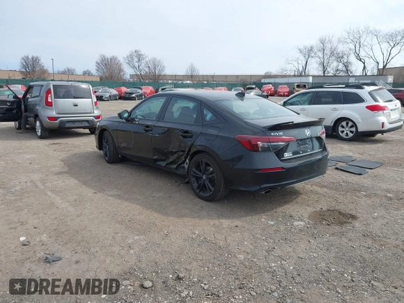 2025 Honda Civic Si with VIN 2HGFE1E57SH472251, listed as a IAAI auction lot 41776803 with 5,608 mi miles and . Bid and sale history available at DreamBid. Image 3.