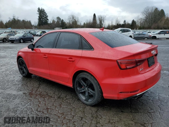 2017 Audi A3 Sedan Premium with VIN WAUAUGFF4H1036323, listed as a Copart auction lot 43409344 with 76,897 mi miles. Bid and sale history available at carsss.com. Image 2.