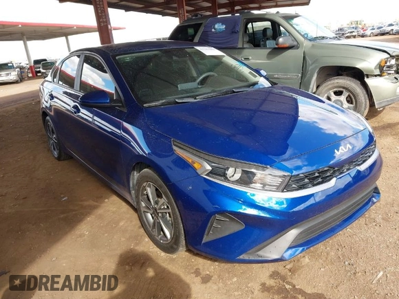 2023 Kia Forte LXS with VIN 3KPF24AD6PE599856, listed as a IAAI auction lot 41783981 with 44,786 mi miles. Bid and sale history available at carsss.com. Image 1.