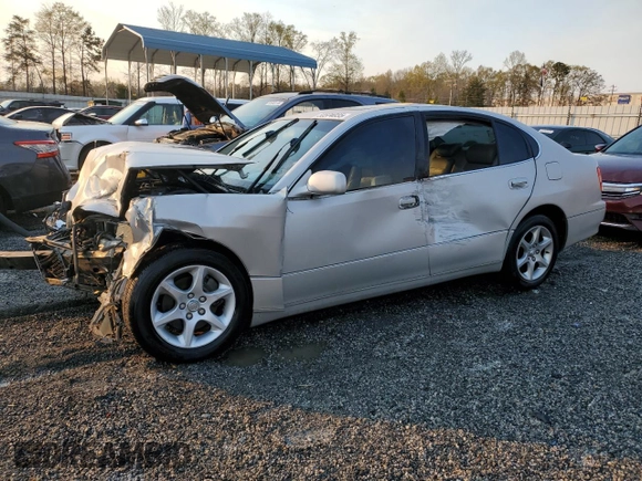 2001 Lexus GS 300 with VIN JT8BD69S710148070, listed as a Copart auction lot 50574035 with 159,555 mi miles and Salvage Title. Bid and sale history available at DreamBid. Image 1.