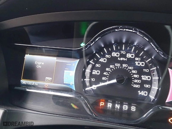 2016 Lincoln MKS EcoBoost with VIN 1LNHL9FT9GG600075, listed as a IAAI auction lot 41214769 with 60100 miles. Bid and sale history available at carsss.com. Image 7.