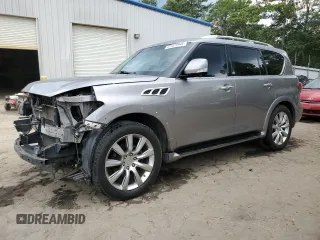 2013 Infiniti QX56 with VIN JN8AZ2NE8D9042299, listed as a Copart auction lot 61023944 with 167,312 mi miles and Salvage Title. Bid and sale history available at carsss.com. Image 1.