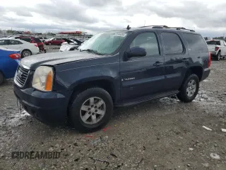 2007 GMC Yukon SLT with VIN 1GKFK13097J384794, listed as a Copart auction lot 72596384 with 198,381 mi miles and Salvage Title. Bid and sale history available at carsss.com. Image 1.