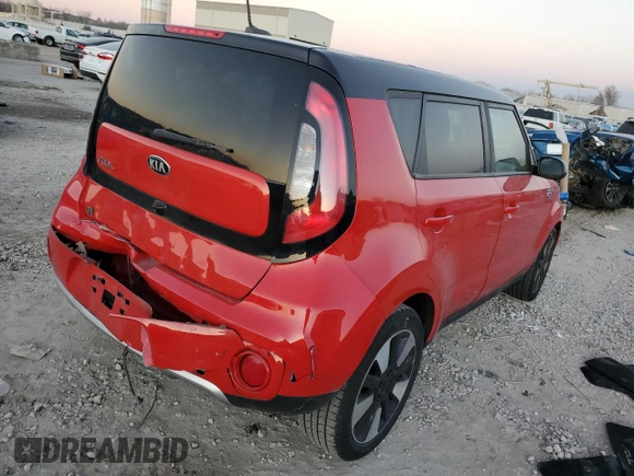2017 Kia Soul + with VIN KNDJP3A52H7438517, listed as a Copart auction lot 83393044 with 72,486 mi miles and Salvage Title. Bid and sale history available at carsss.com. Image 3.