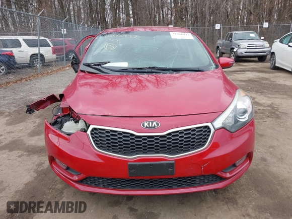 2014 Kia Forte EX with VIN KNAFX4A80E5052317, listed as a IAAI auction lot 41666942 with 65,263 mi miles. Bid and sale history available at carsss.com. Image 12.