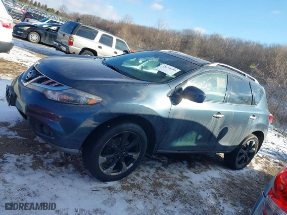 2013 Nissan Murano SL with VIN JN8AZ1MW9DW304806, listed as a IAAI auction lot 41336681 with 217,614 mi miles. Bid and sale history available at carsss.com. Image 14.