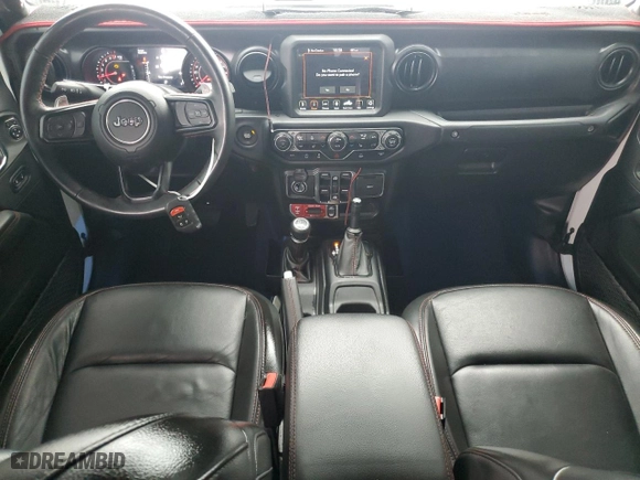 2022 Jeep Gladiator Rubicon with VIN 1C6JJTBG5NL152818, listed as a Copart auction lot 57170834 with 9,579 mi miles and Salvage Title. Bid and sale history available at carsss.com. Image 8.