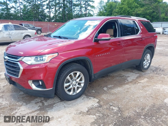 2018 Chevrolet Traverse LT Cloth with VIN 1GNERGKW0JJ170013, listed as a IAAI auction lot 42296444 with 107,786 mi miles and . Bid and sale history available at DreamBid. Image 2.