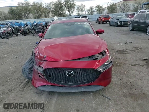 2021 Mazda Mazda3 Hatchback Preferred with VIN JM1BPALL6M1346943, listed as a Copart auction lot 48400755 with 44,700 mi miles and Salvage Title. Bid and sale history available at carsss.com. Image 11.