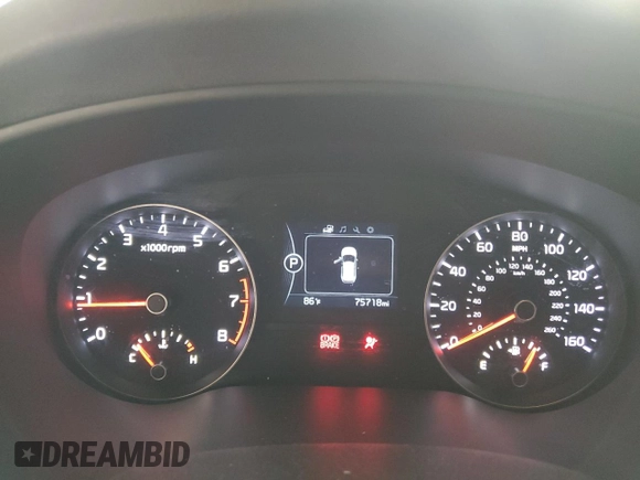 2019 Kia Sportage LX with VIN KNDPM3AC5K7527748, listed as a Copart auction lot 53169535 with 75,718 mi miles and Salvage Title. Bid and sale history available at DreamBid. Image 9.