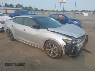 2018 Nissan Maxima SV with VIN 1N4AA6AP1JC366927, listed as a IAAI auction lot 42394242 with 89,093 mi miles and . Bid and sale history available at DreamBid. Image 1.