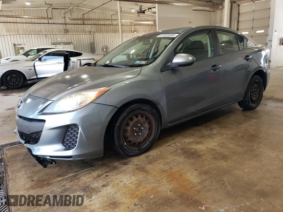 2013 Mazda 3 i SV with VIN JM1BL1TGXD1812050, listed as a Copart auction lot 61905995 with 120,360 mi miles and Salvage title. Bid and sale history available at DreamBid. Image 1.