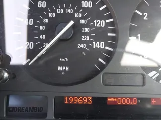 1998 BMW 5 Series 540iA with VIN WBADE6325WBW59821, listed as a IAAI auction lot 42063032 with 199,693 mi miles. Bid and sale history available at carsss.com. Image 7.