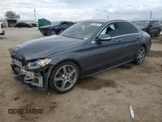 2015 Mercedes-Benz C 300 with VIN 55SWF4JB8FU086246, listed as a Copart auction lot 55706575 with Not Provided miles and Salvage Title. Bid and sale history available at DreamBid. Image 1.