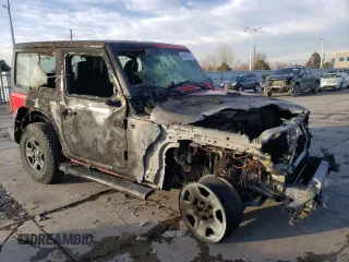 2021 Jeep Wrangler Sport with VIN 1C4GJXAG9MW614936, listed as a Copart auction lot 45460575 with Not Provided miles and Salvage Title. Bid and sale history available at DreamBid. Image 4.