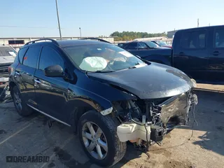 2009 Nissan Murano SL with VIN JN8AZ18W89W154253, listed as a IAAI auction lot 41149996 with 131,404 mi miles. Bid and sale history available at carsss.com. Image 1.
