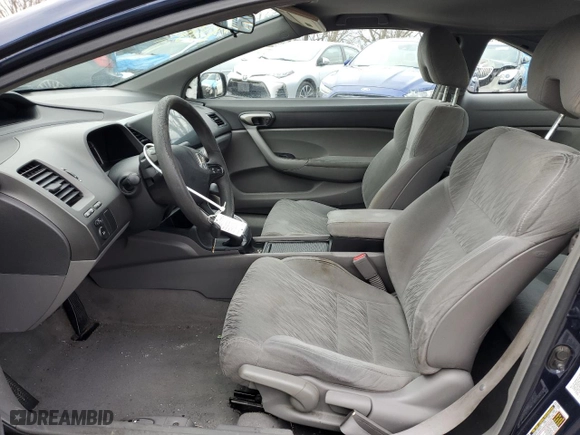 2007 Honda Civic Cpe LX with VIN 2HGFG12617H540879, listed as a Copart auction lot 47615445 with 124,292 mi miles and Salvage Title. Bid and sale history available at carsss.com. Image 7.