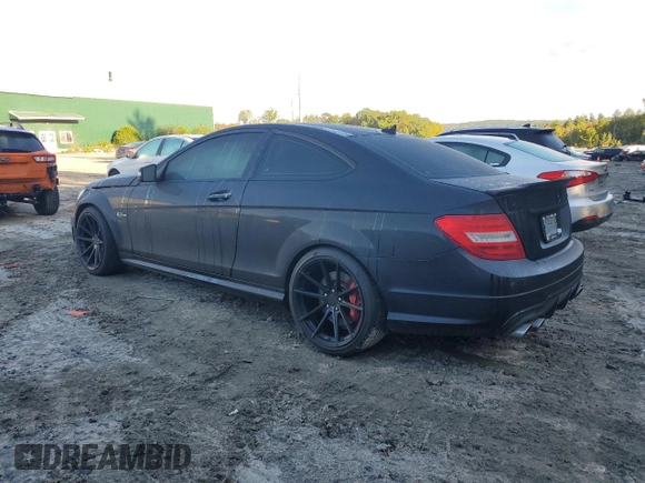 2013 Mercedes-Benz C-Class C 63 AMG with VIN WDDGJ7HB7DG057339, listed as a Copart auction lot 72917054 with 124,676 mi miles and Salvage Title. Bid and sale history available at carsss.com. Image 2.