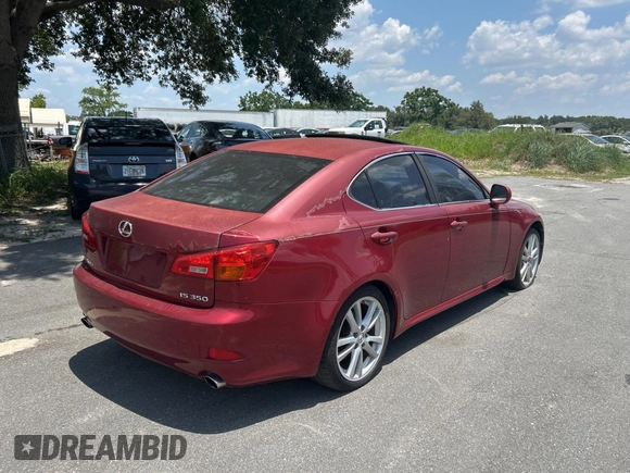2006 Lexus IS 350 z VIN JTHBE262165001506, wystawiony jako Copart lot #58249055 z przebiegiem 213 188 mil mil oraz Czysty tytuł • Clean title. Historia ofert i sprzedaży dostępna na DreamBid. Obrazek 4.