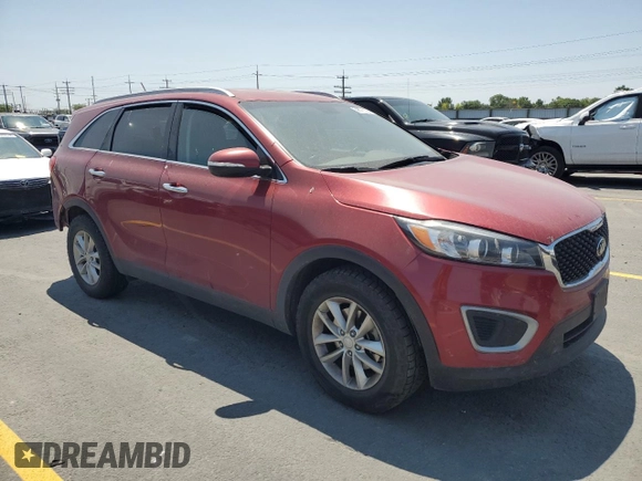 2016 Kia Sorento LX with VIN 5XYPGDA57GG132298, listed as a Copart auction lot 59371125 with 243,646 mi miles and Salvage title. Bid and sale history available at DreamBid. Image 4.