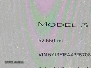 2023 Tesla Model 3 с VIN 5YJ3E1EA4PF570830, выставлен на аукционе IAAI как лот 41947821 с пробегом 52 550 миль миль и . История ставок и продаж доступна на DreamBid. Изображение 16.