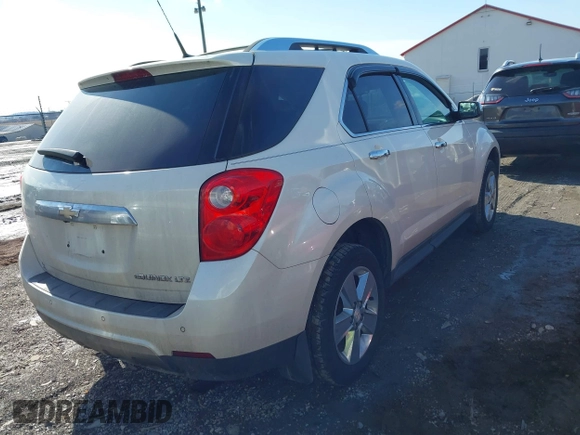2013 Chevrolet Equinox LTZ with VIN 1GNALFEK3DZ123471, listed as a IAAI auction lot 41534016 with 121,620 mi miles. Bid and sale history available at carsss.com. Image 4.