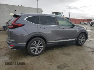 2021 Honda CR-V Touring with VIN 2HKRW1H9XMH410392, listed as a Copart auction lot 47211795 with 48,763 mi miles and Salvage Title. Bid and sale history available at carsss.com. Image 3.
