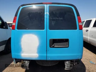 2021 Chevrolet Express Cargo with VIN 1GCWGBFPXM1187527, listed as a Copart auction lot 53276015 with 81,429 mi miles and Salvage title. Bid and sale history available at DreamBid. Image 6.