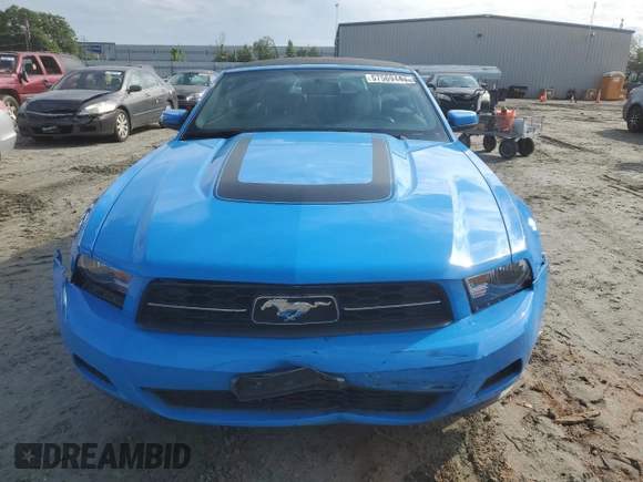 2010 Ford Mustang V6 with VIN 1ZVBP8EN4A5145597, listed as a Copart auction lot 57569444 with 40,073 mi miles and Salvage Title. Bid and sale history available at carsss.com. Image 5.