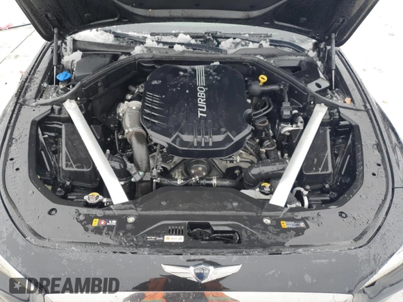 2019 Genesis G70 Advanced with VIN KMTG54LE4KU031988, listed as a Copart auction lot 41607395 with 59,321 mi miles and Non repairable. Bid and sale history available at DreamBid. Image 11.