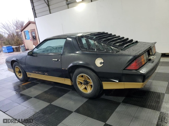 1985 Chevrolet Camaro Z28 Sport with VIN 1G1FP87H6FL474129, listed as a Copart auction lot 45179835 with 63,618 mi miles and Clean Title. Bid and sale history available at carsss.com. Image 2.