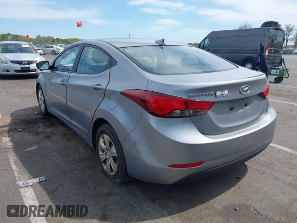 2016 Hyundai Elantra SE with VIN 5NPDH4AE7GH747894, listed as a IAAI auction lot 42146987 with 131,201 mi miles and . Bid and sale history available at DreamBid. Image 6.