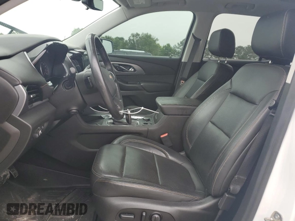 2020 Chevrolet Traverse Premier with VIN 1GNEVKKW8LJ305255, listed as a Copart auction lot 58295525 with 57,048 mi miles and Salvage title. Bid and sale history available at DreamBid. Image 7.