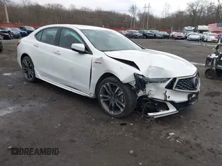 2019 Acura TLX w/A-Spec Pkg with VIN 19UUB1F61KA002075, listed as a IAAI auction lot 40991938 with 49,402 mi miles. Bid and sale history available at carsss.com. Image 1.