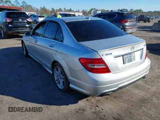 2013 Mercedes-Benz C 300 Sport with VIN WDDGF8AB2DG129176, listed as a IAAI auction lot 41354986 with 109,453 mi miles and . Bid and sale history available at carsss.com. Image 3.