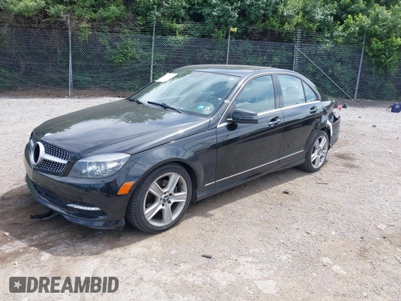2011 Mercedes-Benz C 300 Sport with VIN WDDGF8BB6BR153397, listed as a IAAI auction lot 42289677 with 96,010 mi miles and . Bid and sale history available at DreamBid. Image 2.