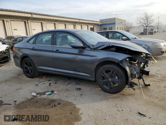 2024 Volkswagen Jetta SE with VIN 3VW7M7BU7RM020488, listed as a Copart auction lot 48544855 with 16,499 mi miles and Salvage title. Bid and sale history available at DreamBid. Image 4.