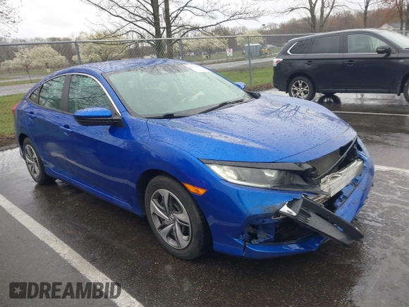 2019 Honda Civic LX with VIN 2HGFC2F64KH579860, listed as a IAAI auction lot 42026395 with 49,834 mi miles and . Bid and sale history available at DreamBid. Image 1.