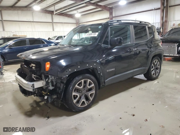 2017 Jeep Renegade Altitude with VIN ZACCJABB7HPF18062, listed as a Copart auction lot 41686735 with 153,019 mi miles and Salvage Title. Bid and sale history available at carsss.com. Image 1.
