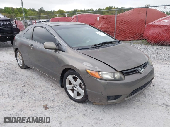 2008 Honda Civic Cpe EX with VIN 2HGFG12878H517447, listed as a IAAI auction lot 41925712 with 213,563 mi miles. Bid and sale history available at carsss.com. Image 1.