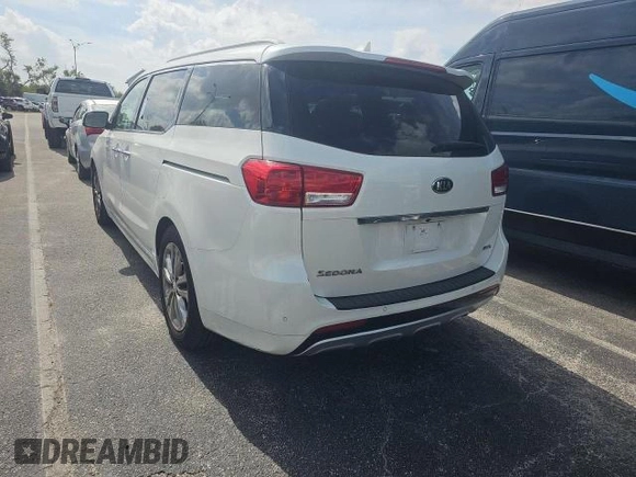 2016 Kia Sedona SX-L with VIN KNDME5C14G6185620, listed as a Copart auction lot 48830215 with 165,474 mi miles and Clean Title. Bid and sale history available at carsss.com. Image 3.