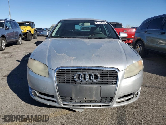 2007 Audi A4 2.0T with VIN WAUAF78EX7A038493, listed as a Copart auction lot 87763525 with 165,071 mi miles and Salvage Title. Bid and sale history available at carsss.com. Image 5.