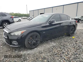 2016 Infiniti Q50 3.0t Premium with VIN JN1EV7AP5GM304636, listed as a Copart auction lot 48406115 with 115,463 mi miles and Salvage Title. Bid and sale history available at carsss.com. Image 1.