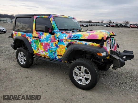 2021 Jeep Wrangler Willys with VIN 1C4HJXAG3MW637195, listed as a Copart auction lot 40757714 with 27,621 mi miles and Non repairable. Bid and sale history available at DreamBid. Image 4.