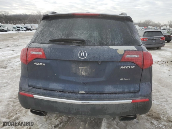 2012 Acura MDX Tech Pkg with VIN 2HNYD2H33CH505347, listed as a Copart auction lot 88159175 with 0 mi miles and Salvage Title. Bid and sale history available at carsss.com. Image 6.