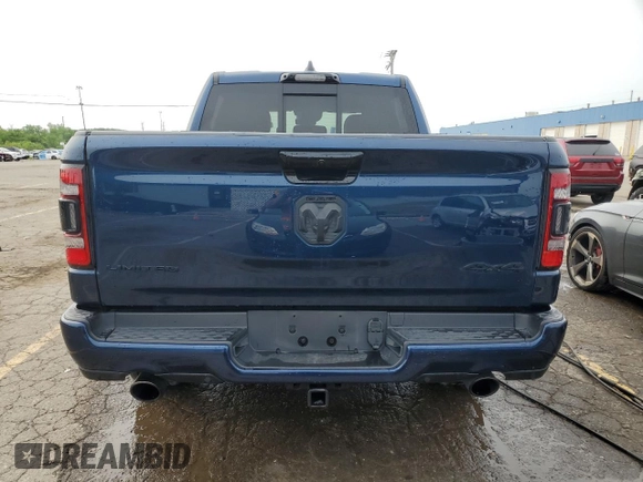 2023 Ram 1500 Limited with VIN 1C6SRFHTXPN633089, listed as a Copart auction lot 60057935 with 42,414 mi miles and Clean title. Bid and sale history available at DreamBid. Image 6.