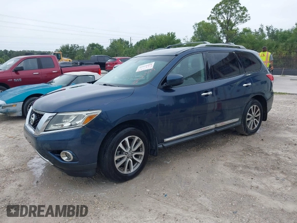 2013 Nissan Pathfinder SL with VIN 5N1AR2MM3DC615743, listed as a IAAI auction lot 42521969 with 168,814 mi miles and . Bid and sale history available at DreamBid. Image 2.
